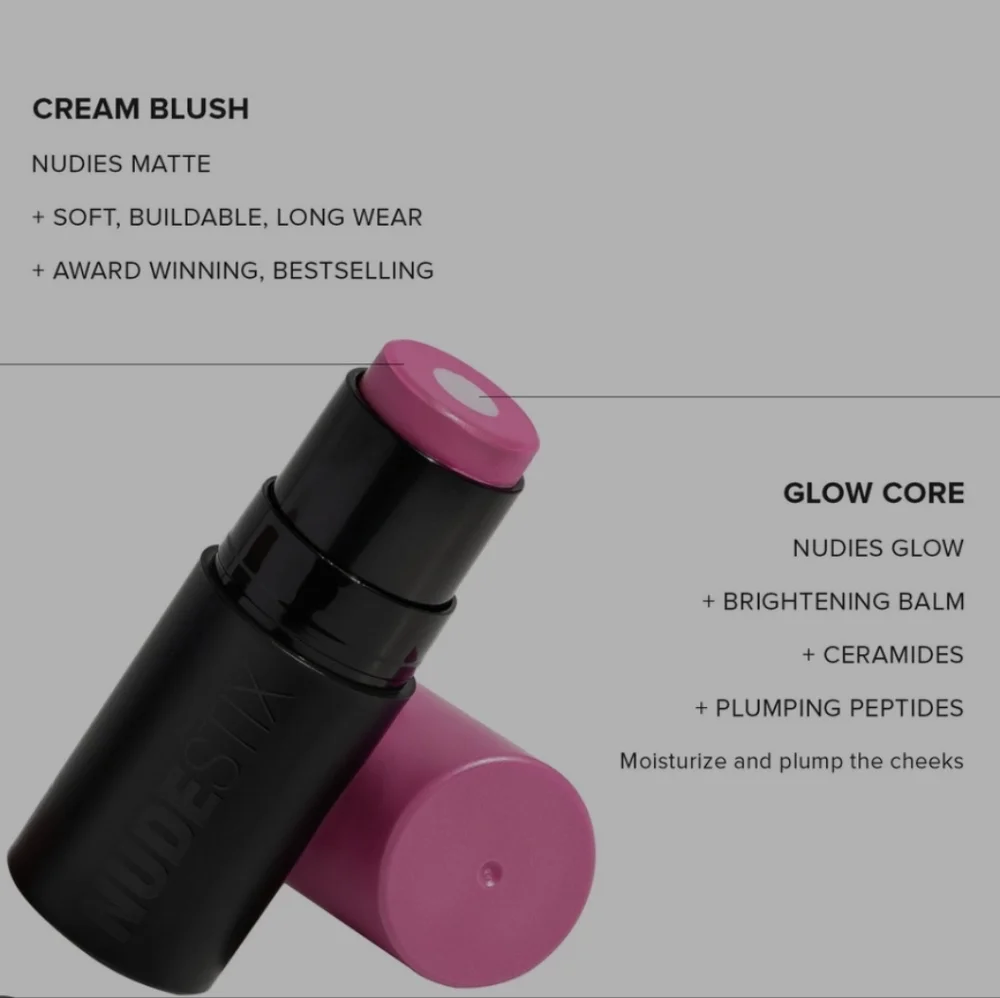 ❇️🧚‍♀️MAGENTA MAGIC Nudestix Nudies Matte & Glow Core NWT